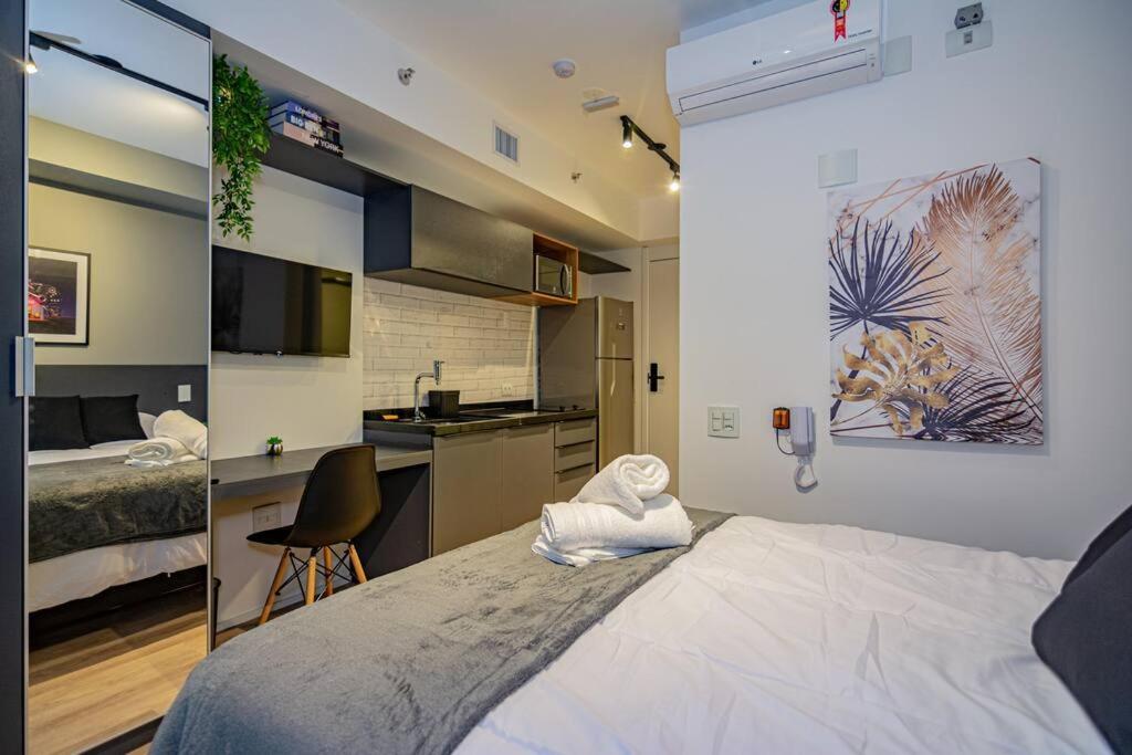 Апартаменты Studio Moderno Em Moema Сан-Пауло Экстерьер фото